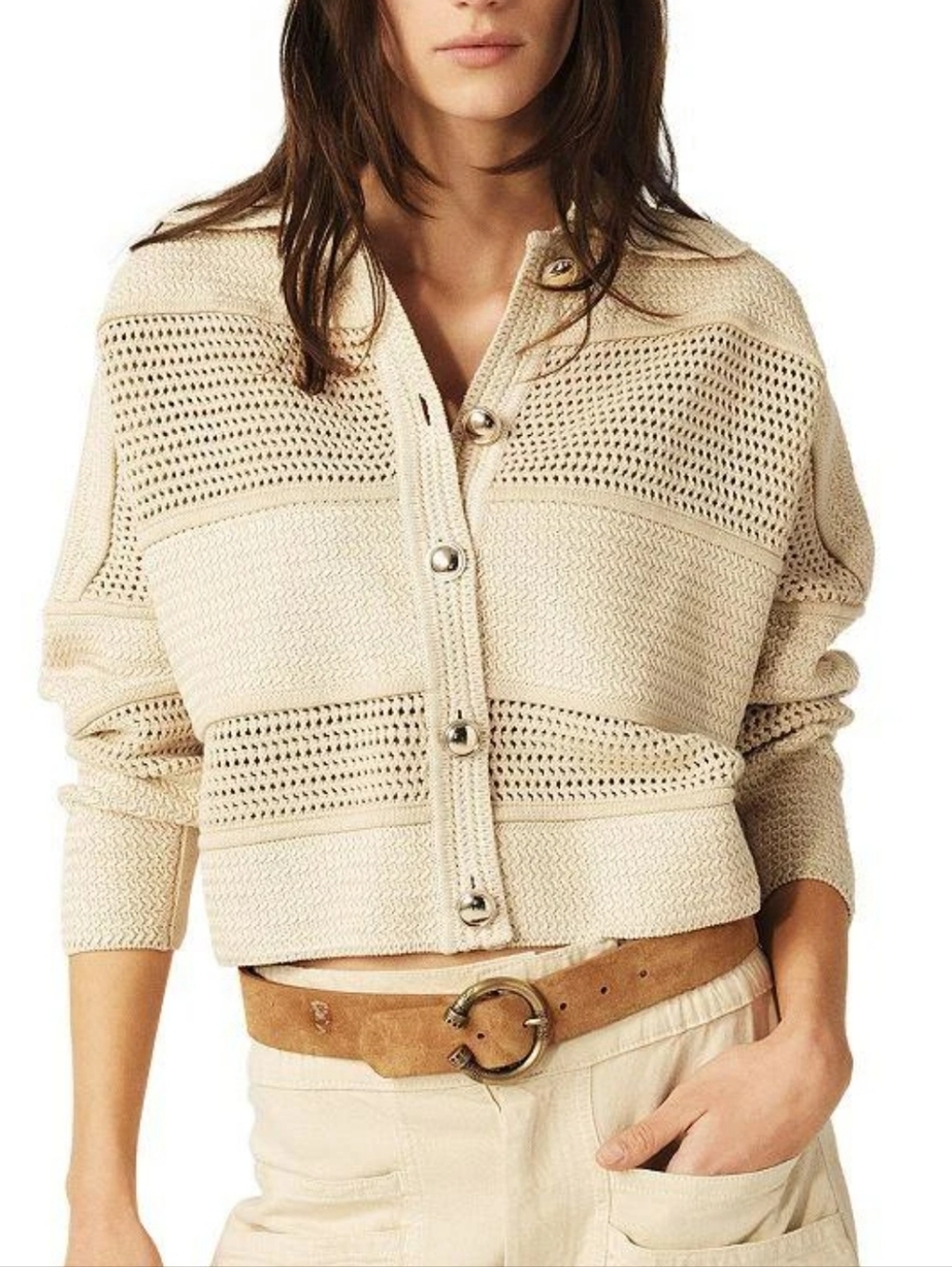 New Cotton Knit Cardigan Sweater